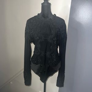 Long Sleeve Lace Bodysuit